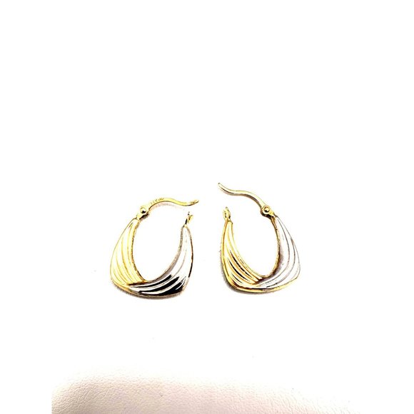 14K REAL GOLD Hollow Super Light Hoop Earrings - Picture 11 of 11